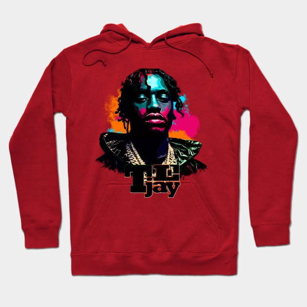 Lil Tjay Art Hoodie by sahiliart06